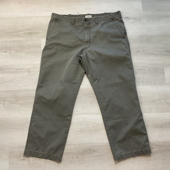 St Johns Bay Mens Easy Care Straight Fit Casual Jeans Taupe Grey Color 42 x 30 - Picture 2 of 10